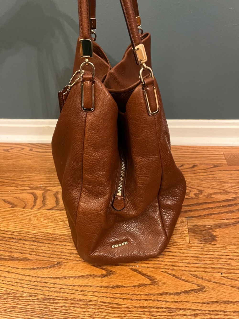 Coach Madison Phoebe saddle large leather hobo shoulder bag 24621 - Picture 2 of 16